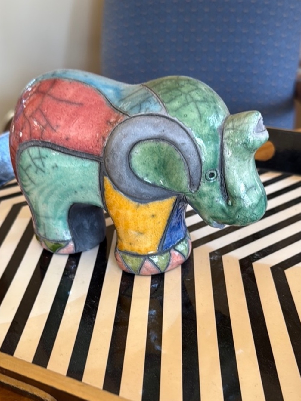 South African Ceramic Elephant Figurine